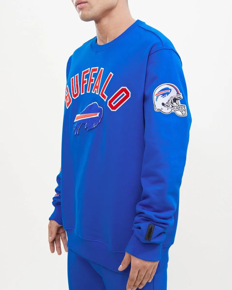 NFL BUFFLO BILLS CLASSIC MEN'S CREWNECK (ROYAL BLUE)