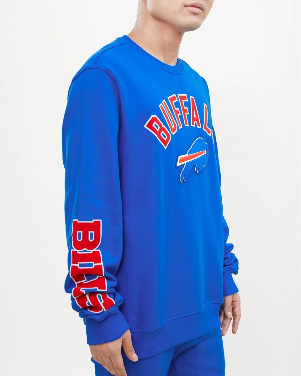 NFL BUFFLO BILLS CLASSIC MEN'S CREWNECK (ROYAL BLUE)