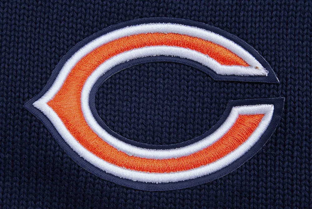 NFL CHICAGO BEARS KNIT BOX SET CREWNECK SWEATER (MIDNIGHT NAVY)