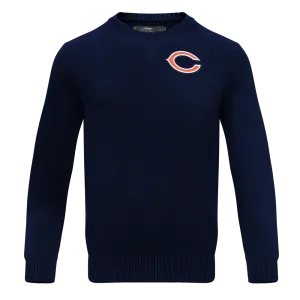 NFL CHICAGO BEARS KNIT BOX SET CREWNECK SWEATER (MIDNIGHT NAVY)