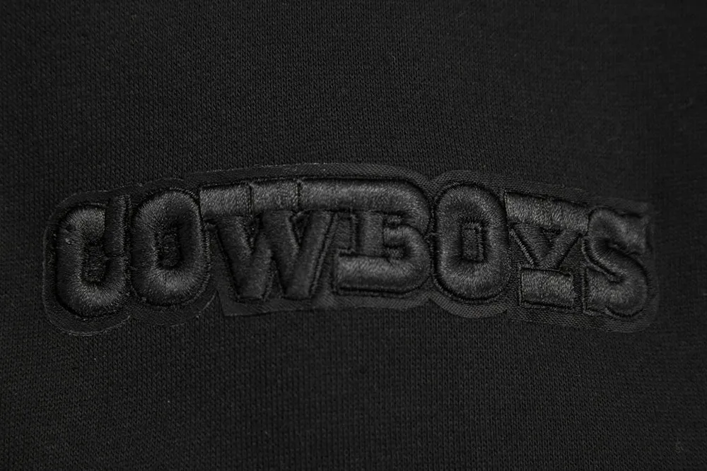 NFL DALLAS COWBOYS NEUTRAL DROP SHOULDER FLC CREWNECK (BLACK)