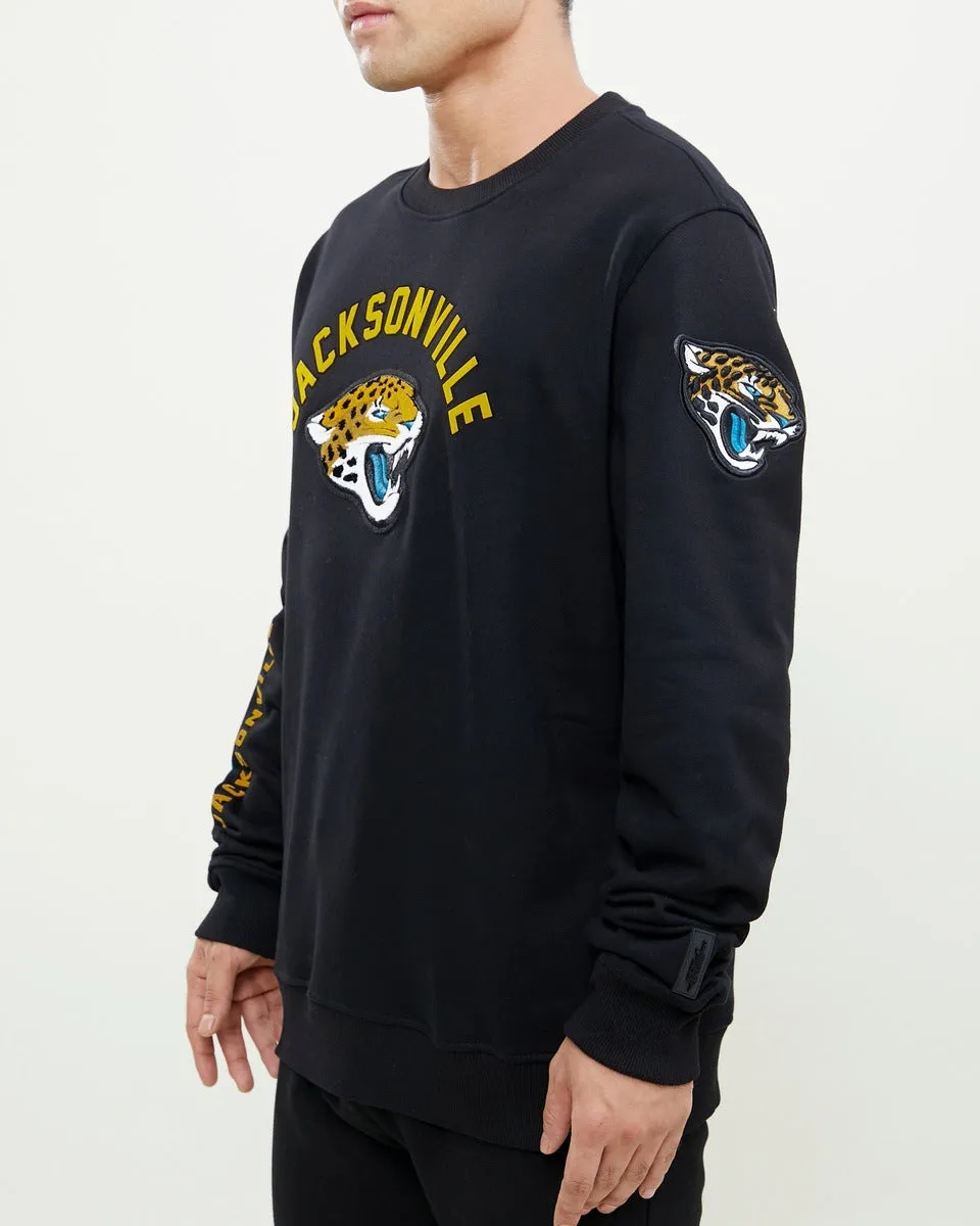 NFL JACKSONVILLE JAGUARS CLASSIC MEN'S CREWNECK (BLACK)
