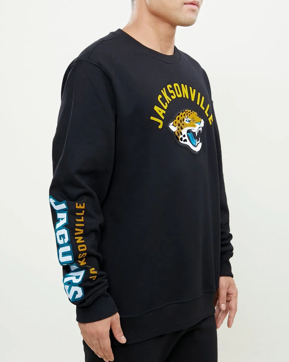 NFL JACKSONVILLE JAGUARS CLASSIC MEN'S CREWNECK (BLACK)