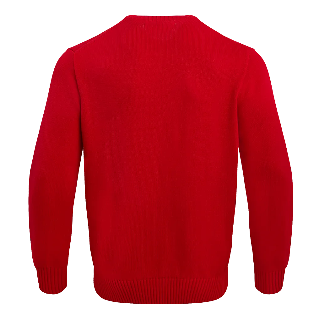 NFL KANSAS CITY CHIEFS KNIT BOX SET CREWNECK SWEATER (RED)