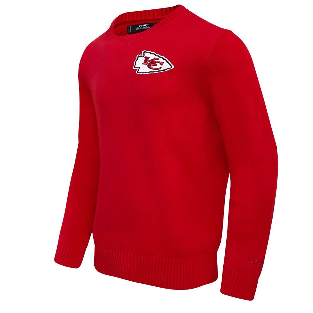 NFL KANSAS CITY CHIEFS KNIT BOX SET CREWNECK SWEATER (RED)