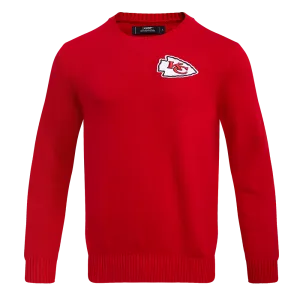 NFL KANSAS CITY CHIEFS KNIT BOX SET CREWNECK SWEATER (RED)