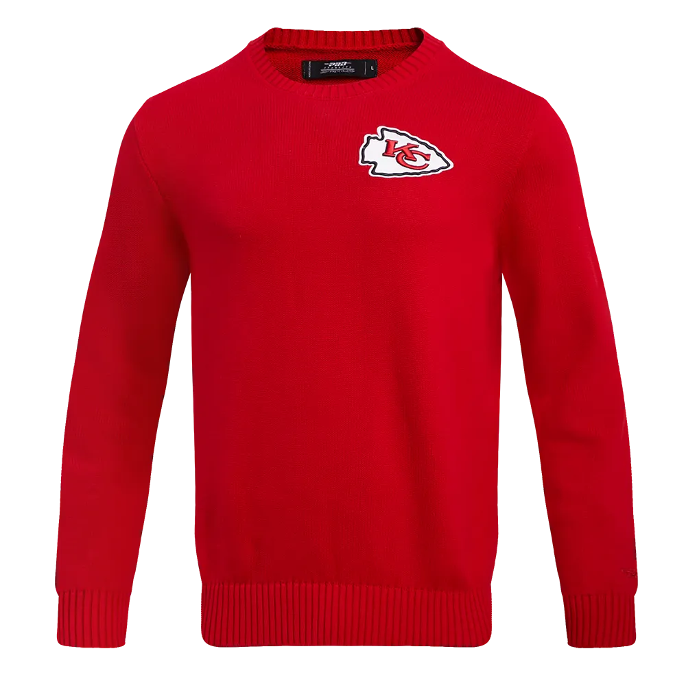 NFL KANSAS CITY CHIEFS KNIT BOX SET CREWNECK SWEATER (RED)