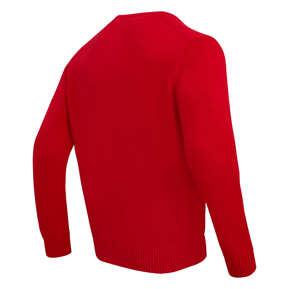 NFL KANSAS CITY CHIEFS KNIT BOX SET CREWNECK SWEATER (RED)