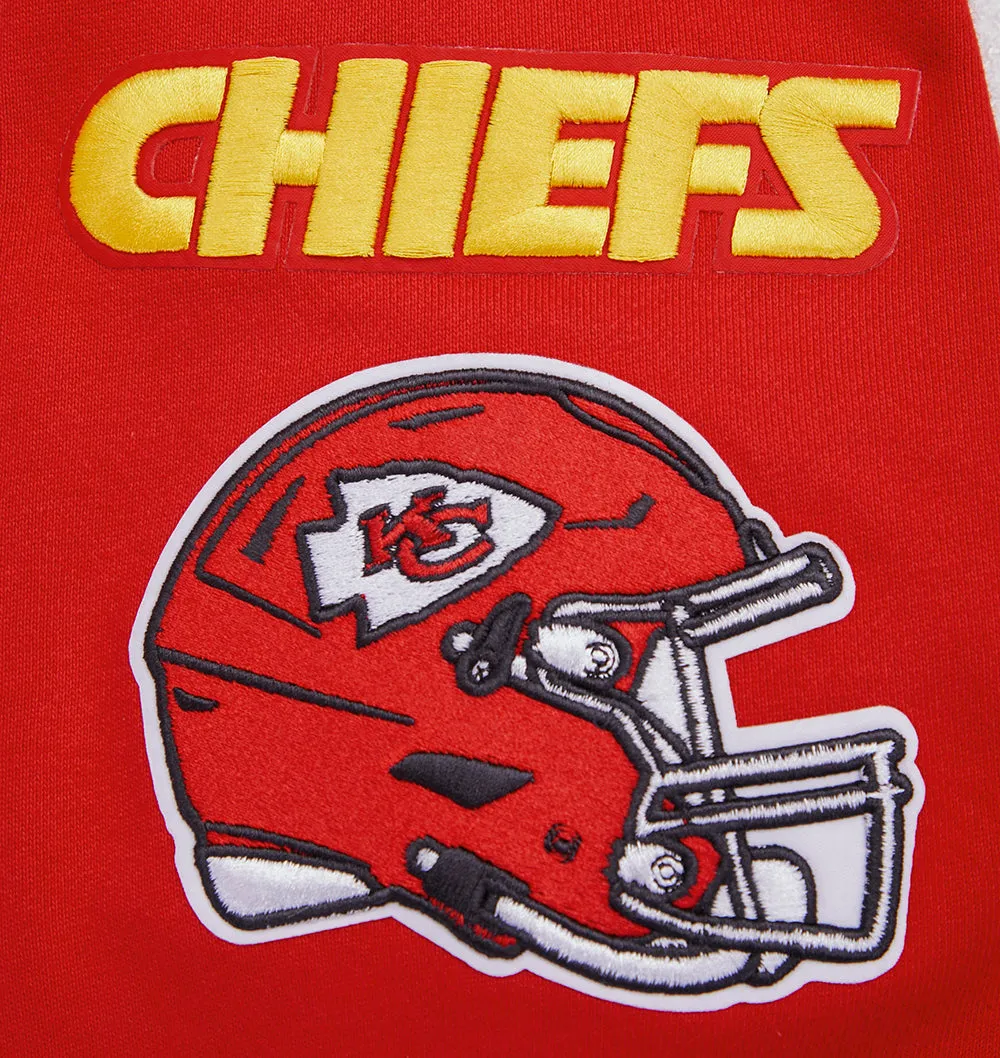 NFL KANSAS CITY CHIEFS MASHUP MEN'S RIB CREWNECK (RED)