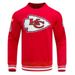 NFL KANSAS CITY CHIEFS MASHUP MEN'S RIB CREWNECK (RED)