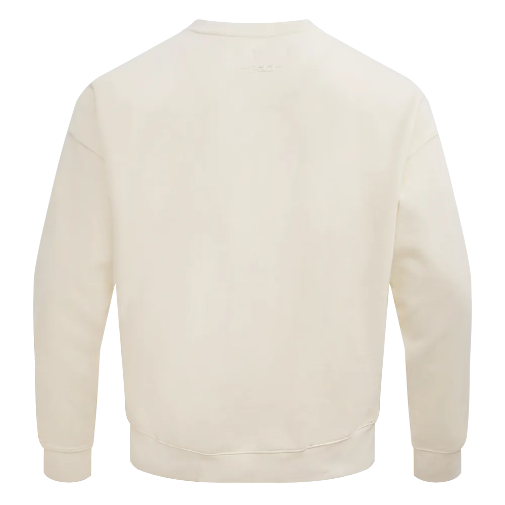 NFL LAS VEGAS RAIDERS NEUTRAL DROP SHOULDER FLC CREWNECK (EGGSHELL)
