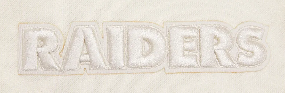 NFL LAS VEGAS RAIDERS NEUTRAL DROP SHOULDER FLC CREWNECK (EGGSHELL)
