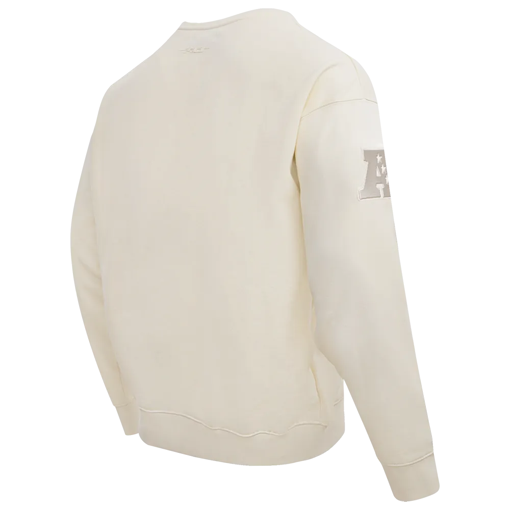 NFL LAS VEGAS RAIDERS NEUTRAL DROP SHOULDER FLC CREWNECK (EGGSHELL)