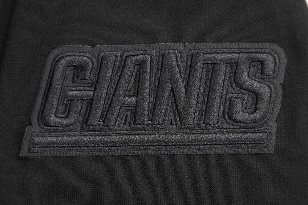 NFL NEW YORK GIANTS NEUTRAL DROP SHOULDER FLC CREWNECK (BLACK)