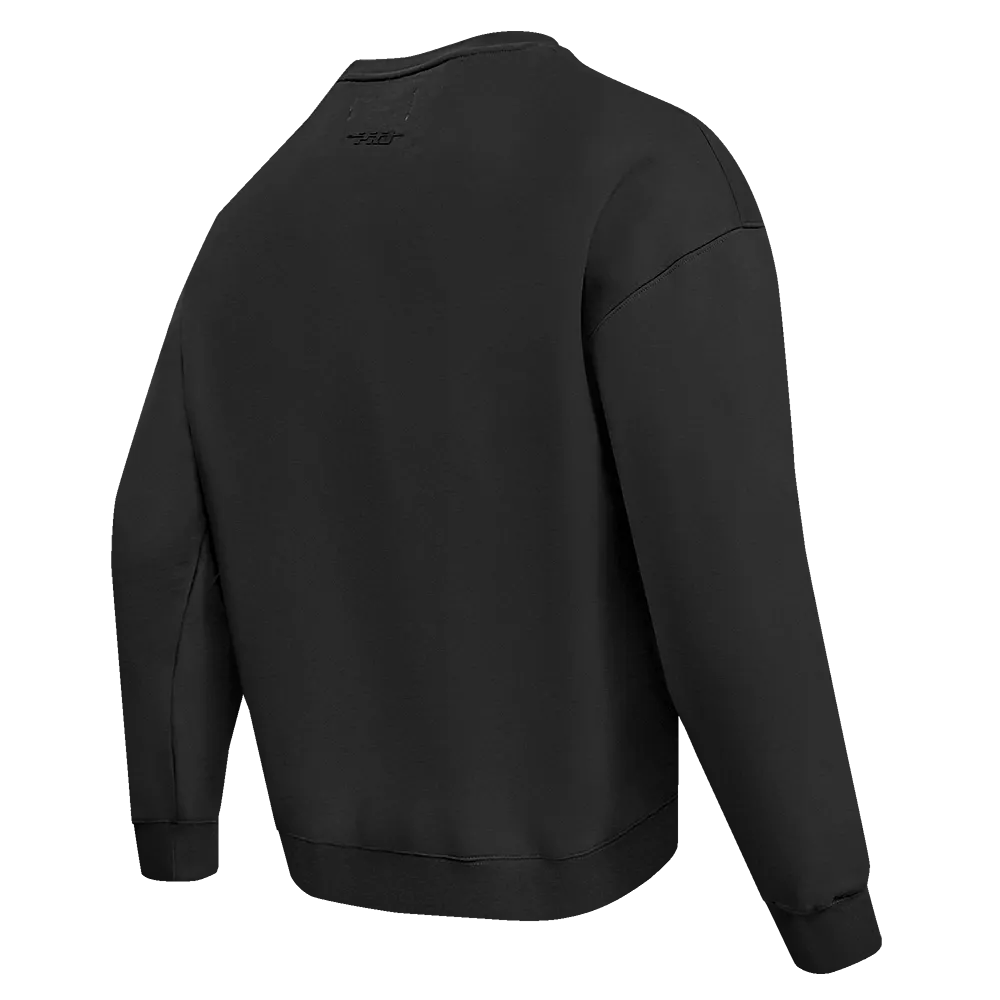 NFL NEW YORK GIANTS NEUTRAL DROP SHOULDER FLC CREWNECK (BLACK)