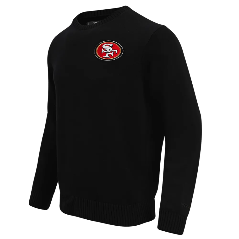 NFL NFL SAN FRANCISCO 49ERS CREWNECK SWEATER (BLACK)