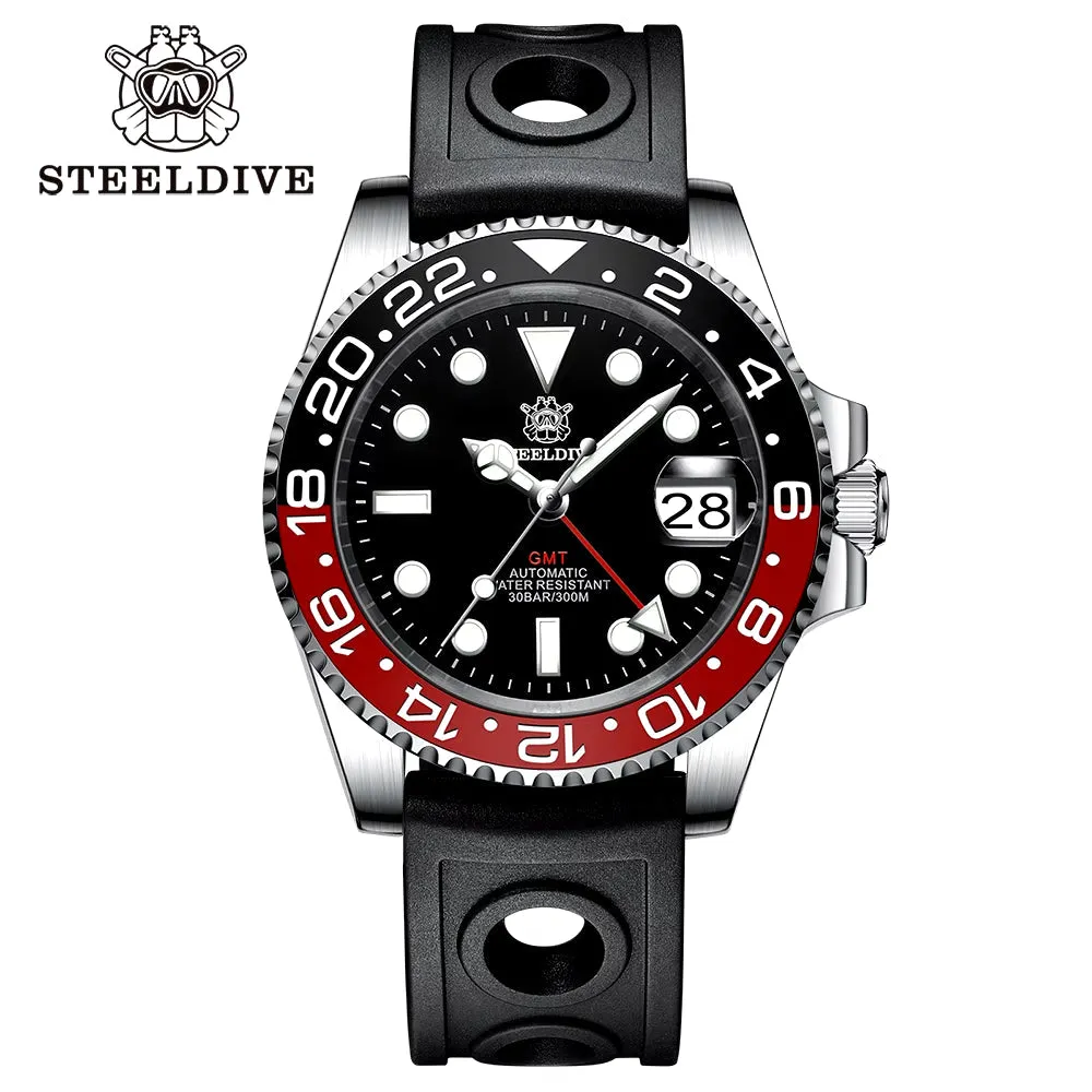 NH34 Movement New Watch 2023 Four Hands GMT  41MM SD1993 C3 Super Luminous 300M Waterproof Mens Dive Watch Reloj