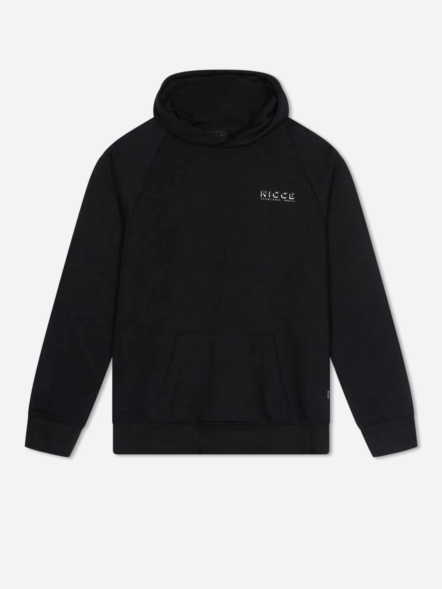 NICCE Mens Multi Logo Hoodie | Black