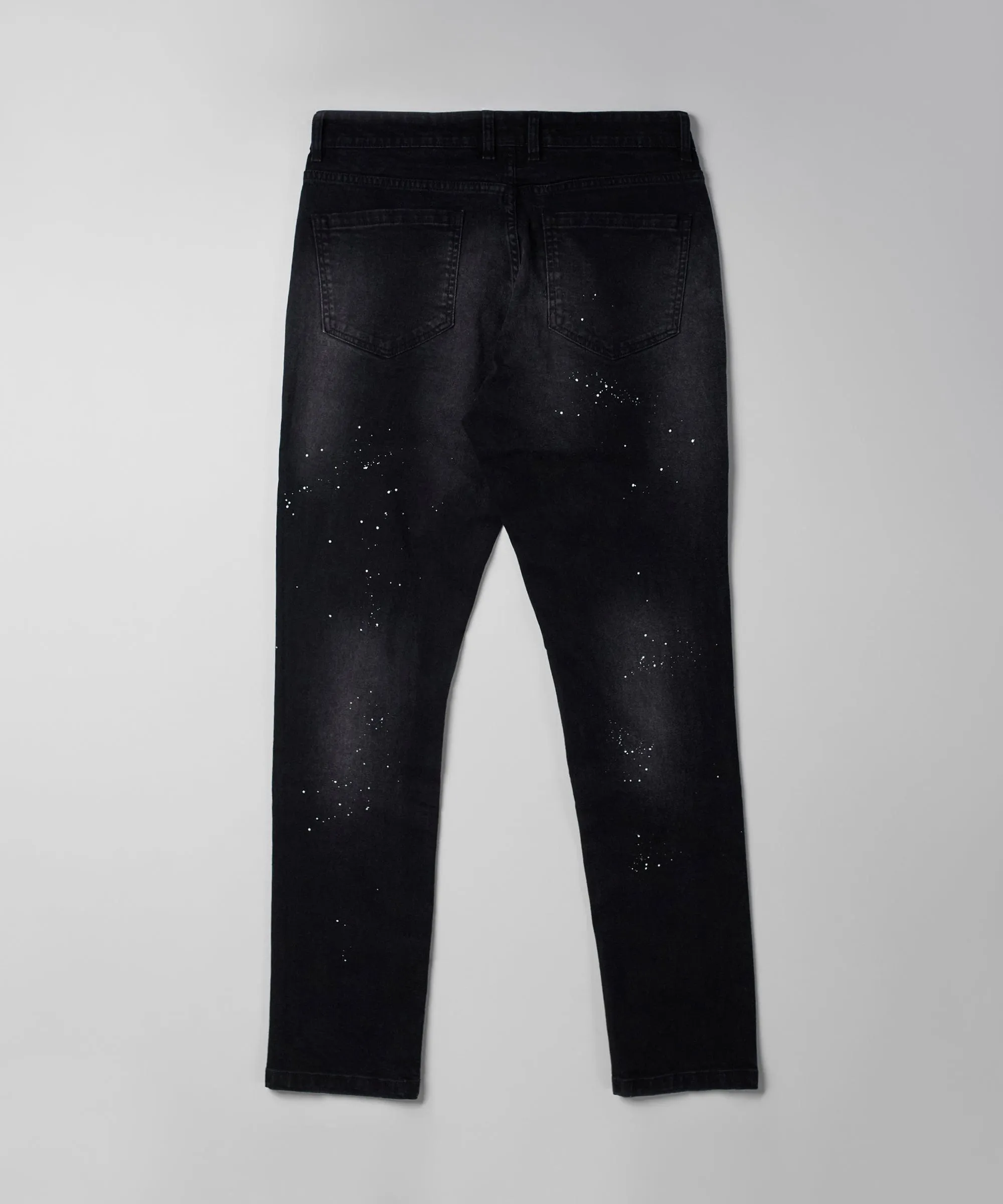 Nighthawk Ripped Detail Black Denim Jeans