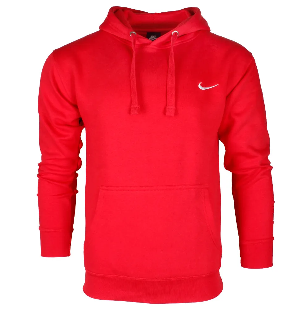 Nike Men's Athletic Wear Embroidered Swoosh Fleece Gym Active Pullover Hoodie
