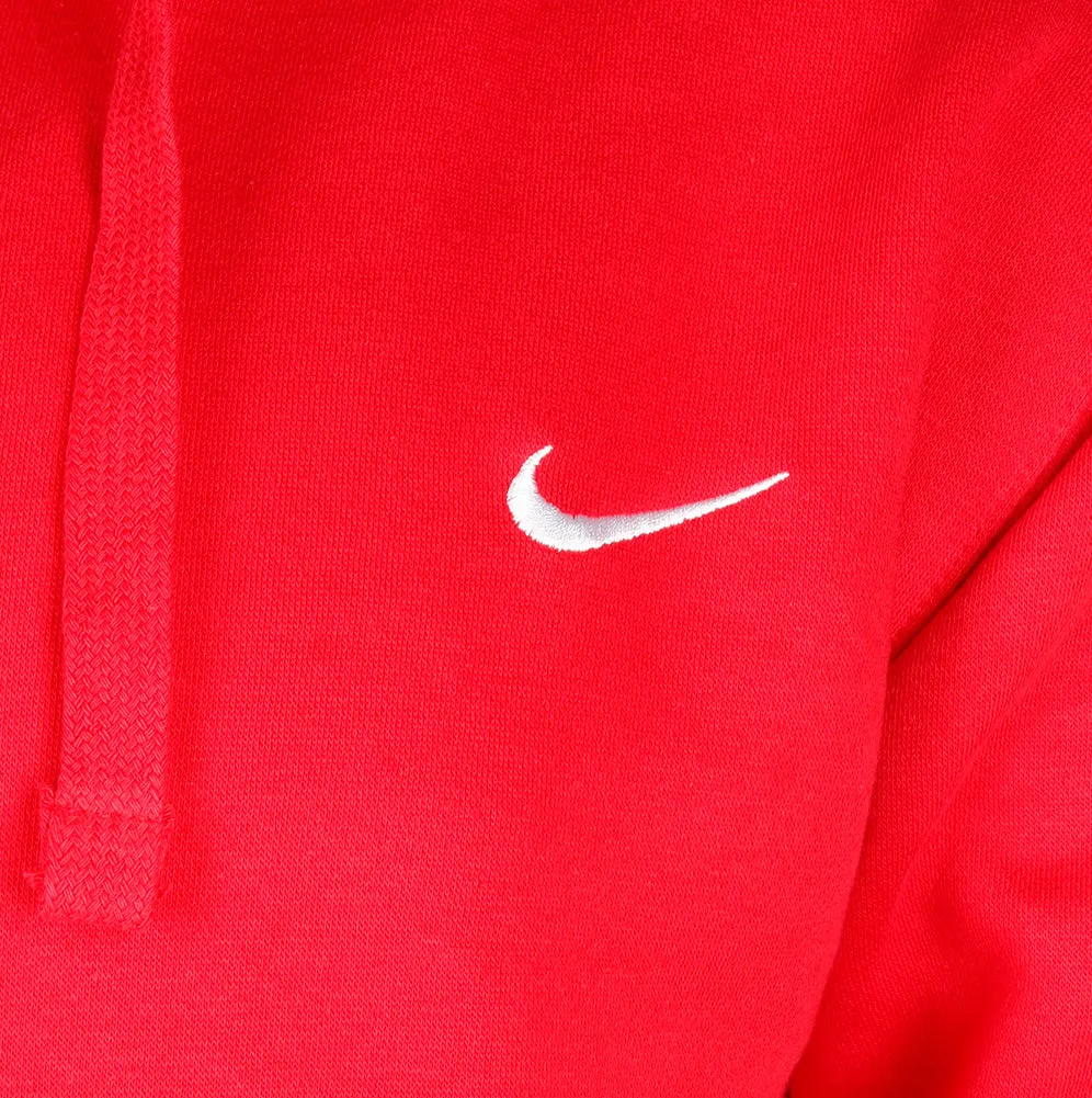 Nike Men's Athletic Wear Embroidered Swoosh Fleece Gym Active Pullover Hoodie