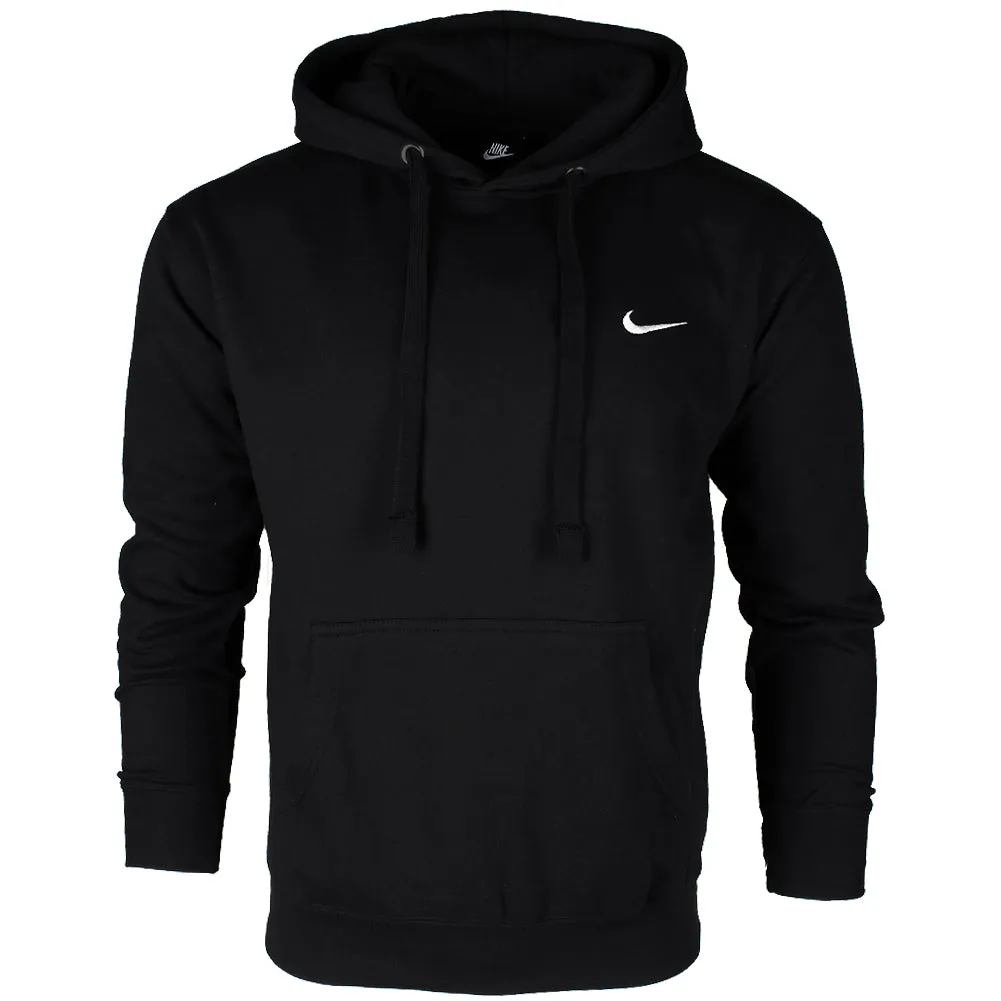 Nike Men's Athletic Wear Embroidered Swoosh Fleece Gym Active Pullover Hoodie
