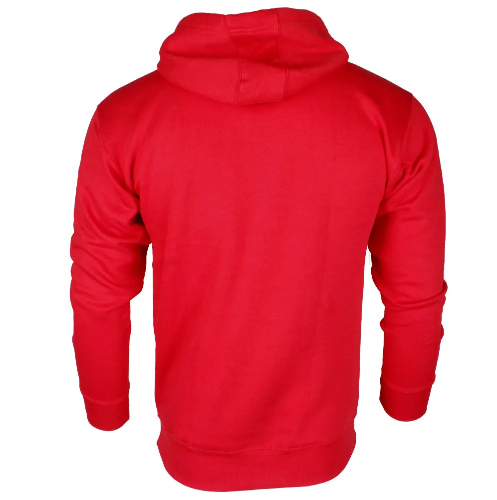 Nike Men's Athletic Wear Embroidered Swoosh Fleece Gym Active Pullover Hoodie