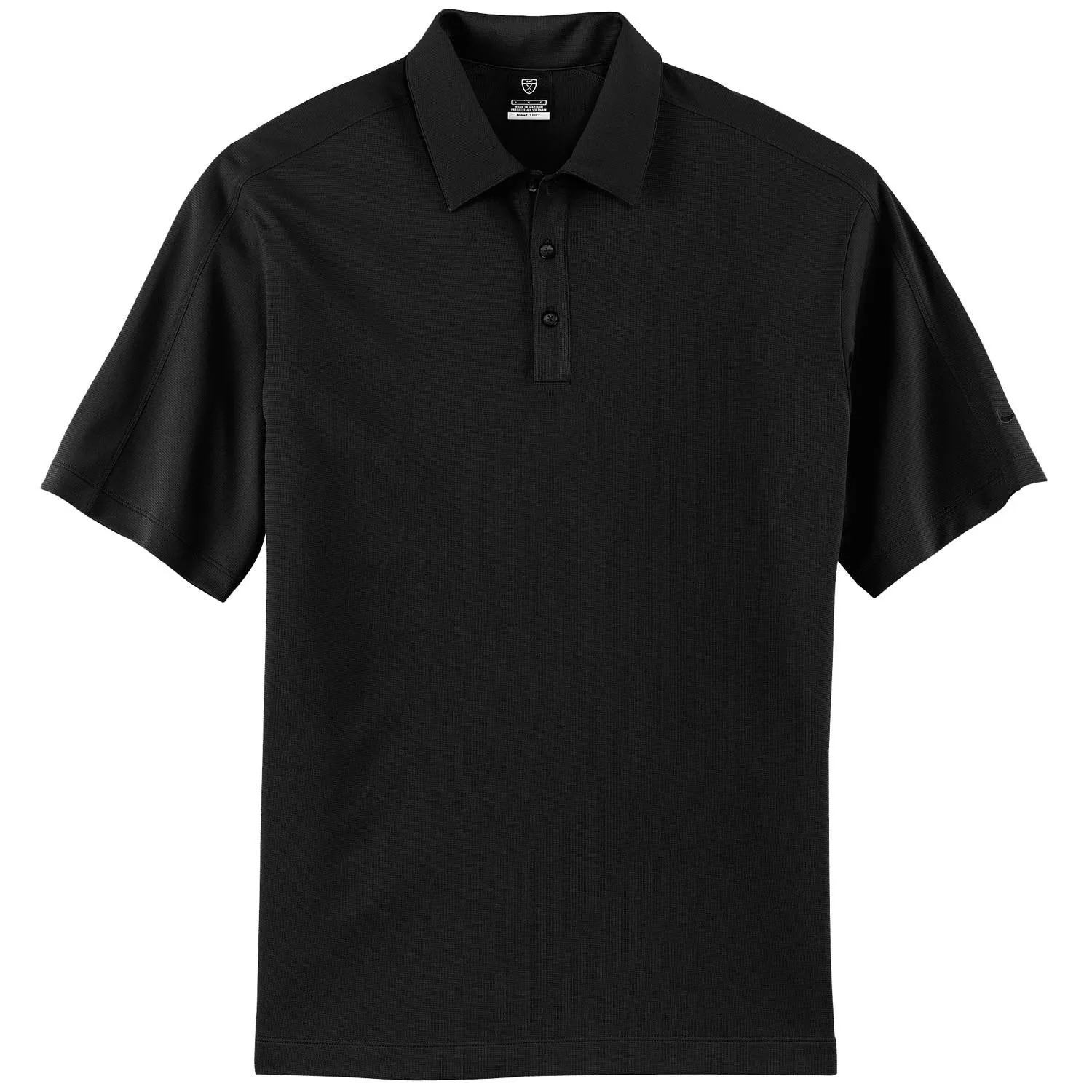 Nike Men's Black Tech Sport Dri-FIT Short Sleeve Polo