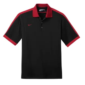 Nike Men's Black/Varsity Red Dri-FIT N98 Polo