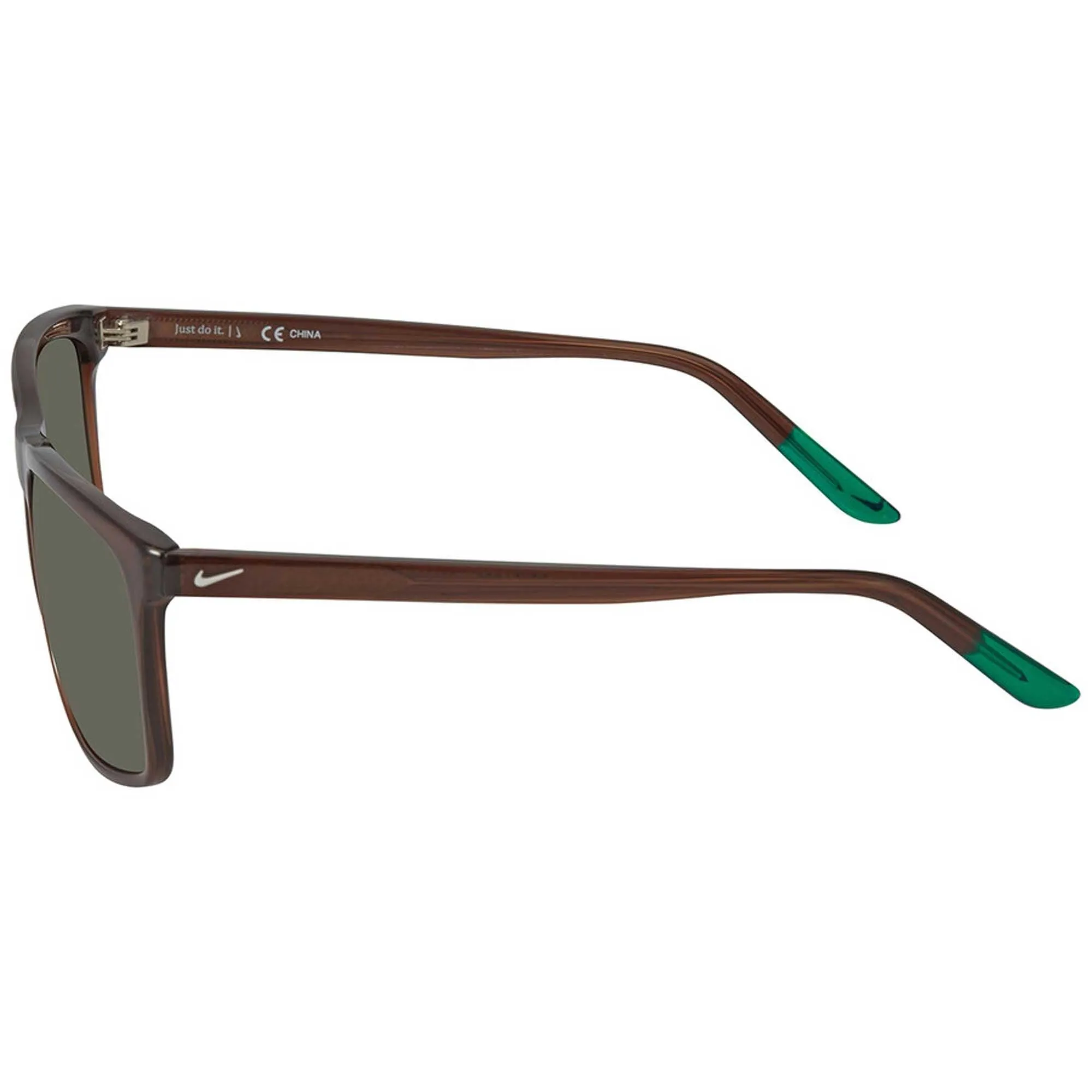 Nike Men's Sunglasses - Green Lens Baroque Brown Square Shape Frame | LORE CT8080 233