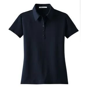 Nike Women's Midnight Navy Elite Dri-FIT Short Sleeve Ottoman Polo