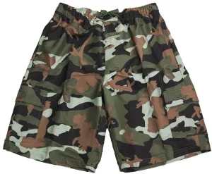 NORTY Big Mens 2XL-5XL Green Camo Swim Suit 25010X