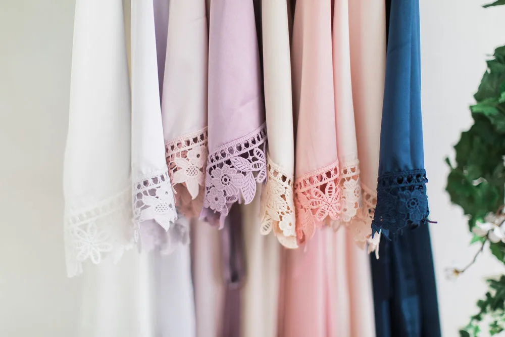 Nude Lace Robe