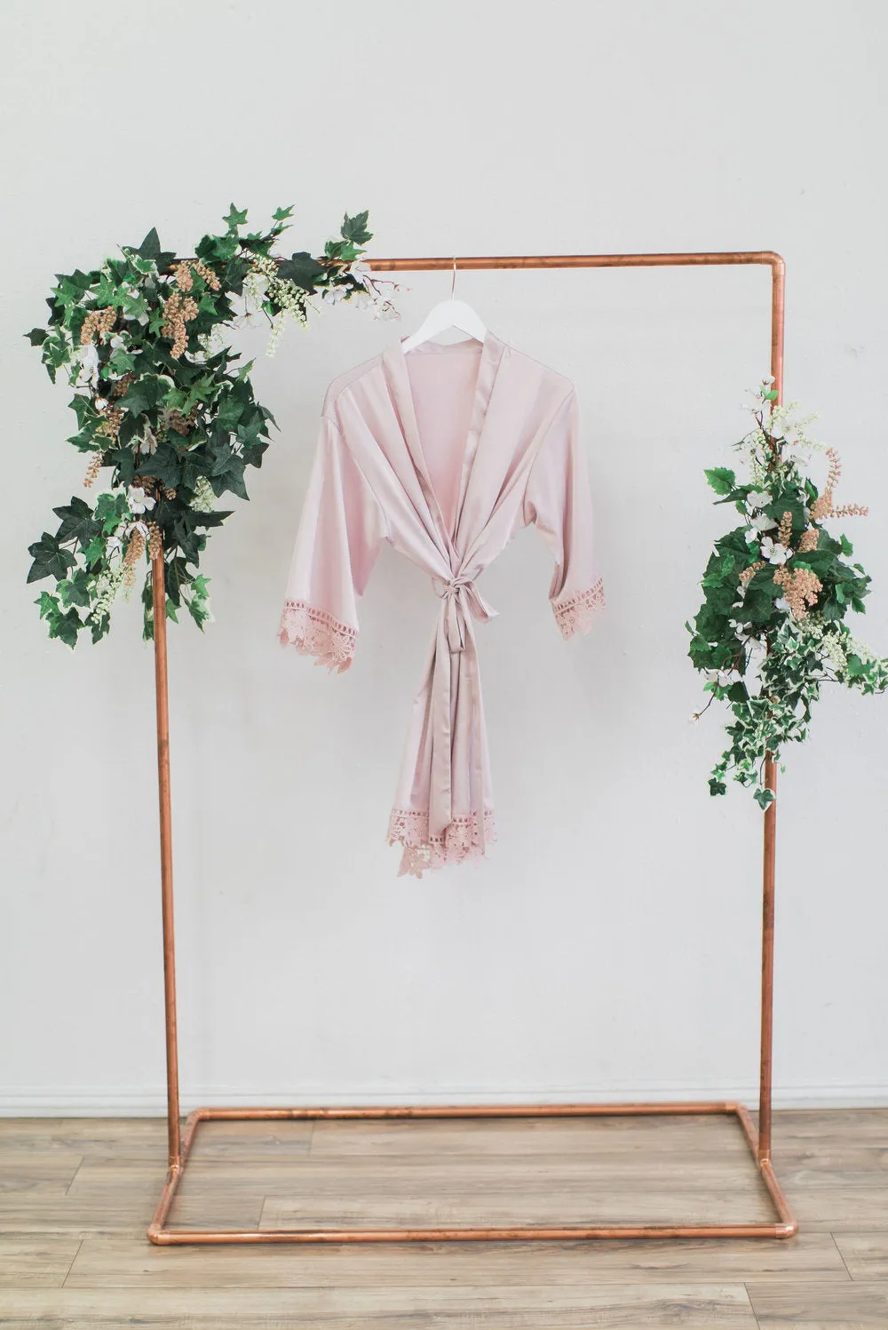 Nude Lace Robe