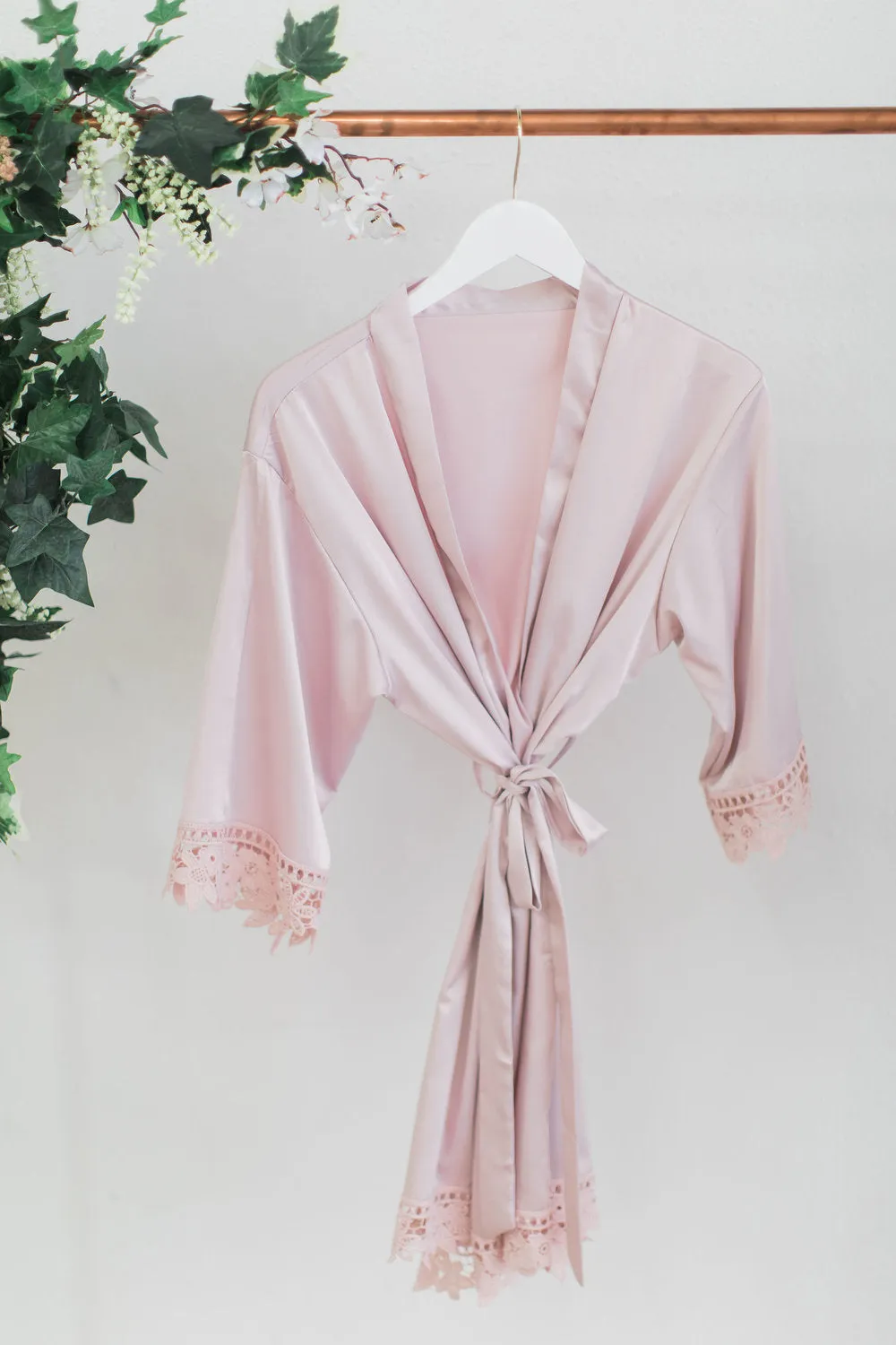 Nude Lace Robe