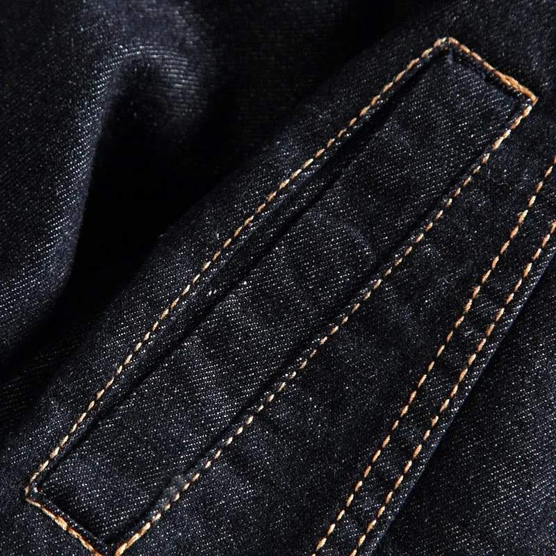 Nukty New Solid Casual Cotton Denim Jacket Men Plus Size M-5XL Lapel Single Breasted Jeans Jacket High Quality Denim Jackets Man