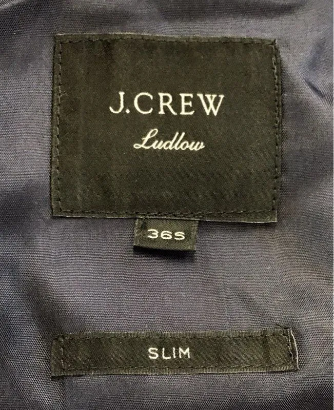 NWT J.Crew Men's Gray Slim Fit Single-Breasted Blazer - Size 36S
