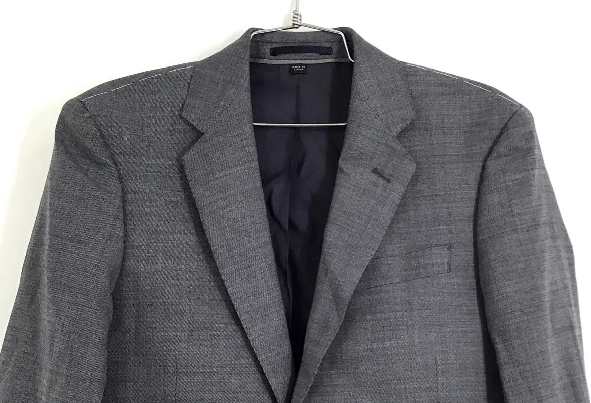 NWT J.Crew Men's Gray Slim Fit Single-Breasted Blazer - Size 36S