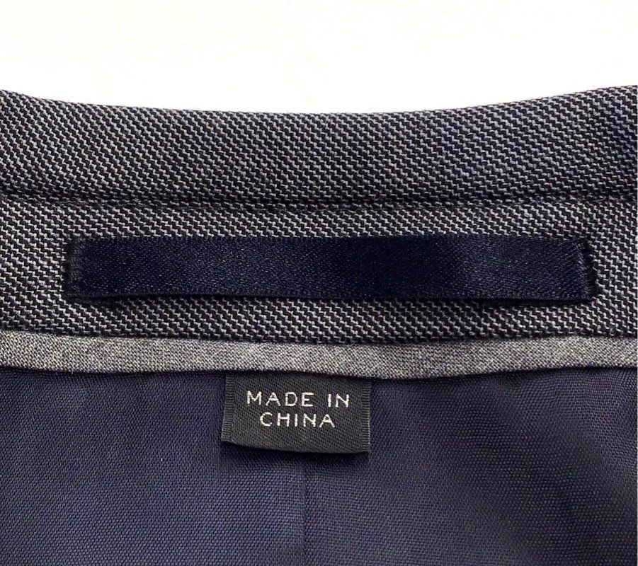 NWT J.Crew Men's Gray Slim Fit Single-Breasted Blazer - Size 36S