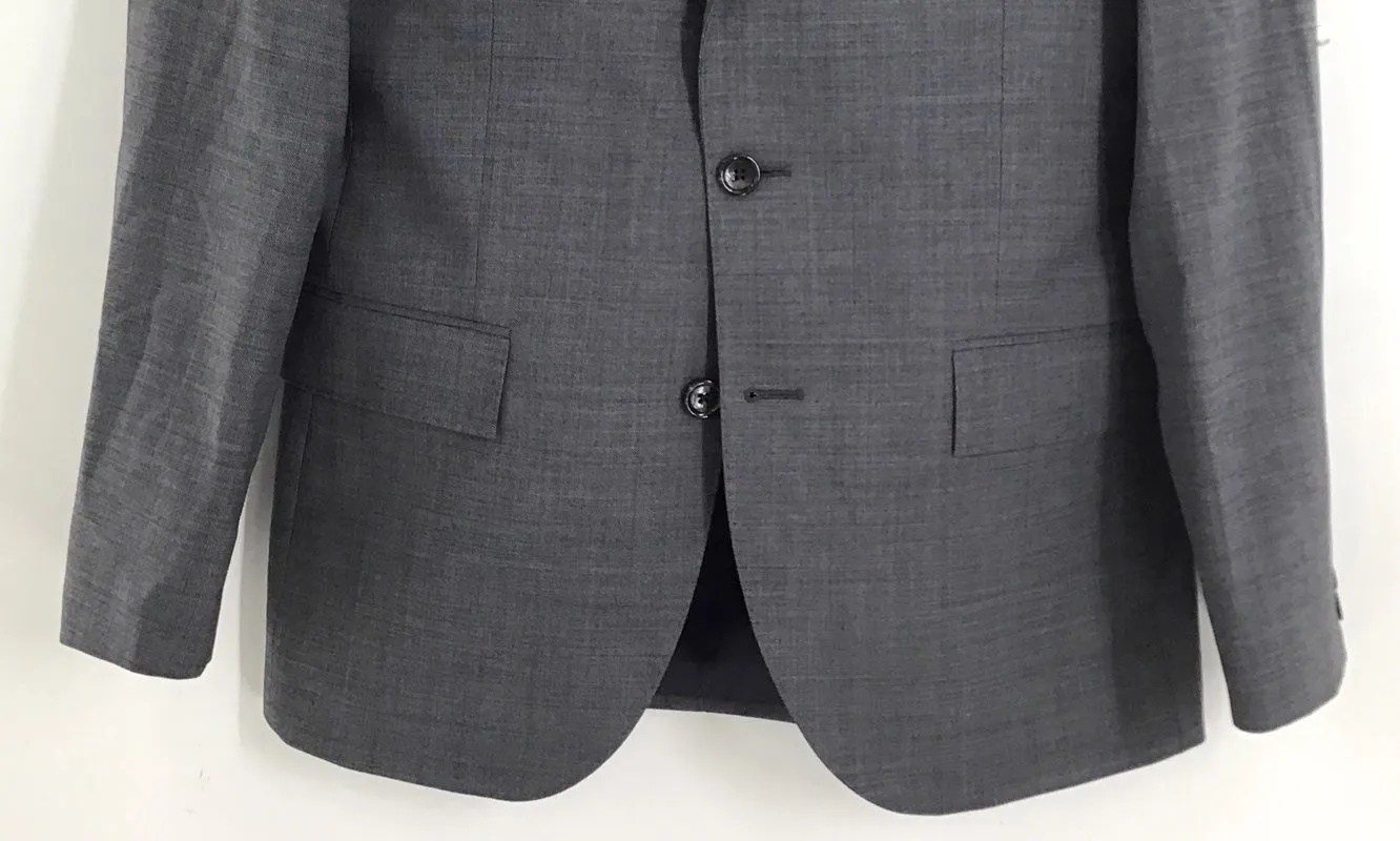 NWT J.Crew Men's Gray Slim Fit Single-Breasted Blazer - Size 36S