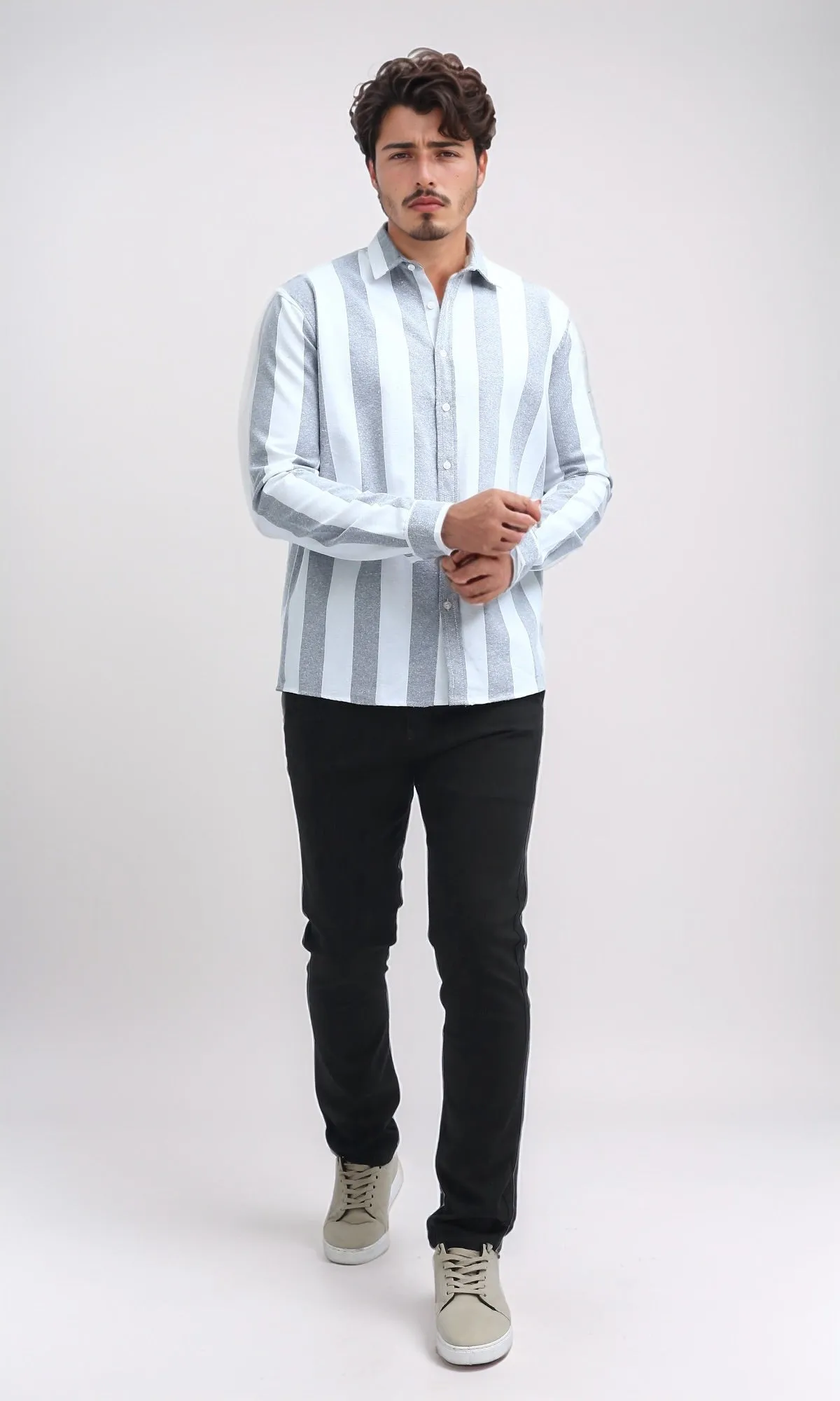 O201044 Regular Fit Gabardine Pants - Black