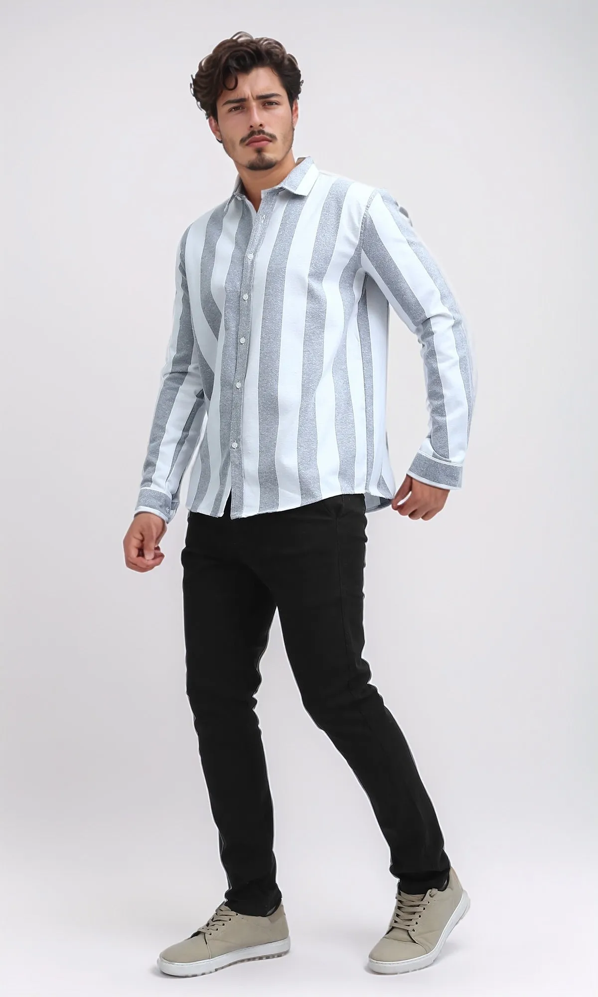 O201044 Regular Fit Gabardine Pants - Black