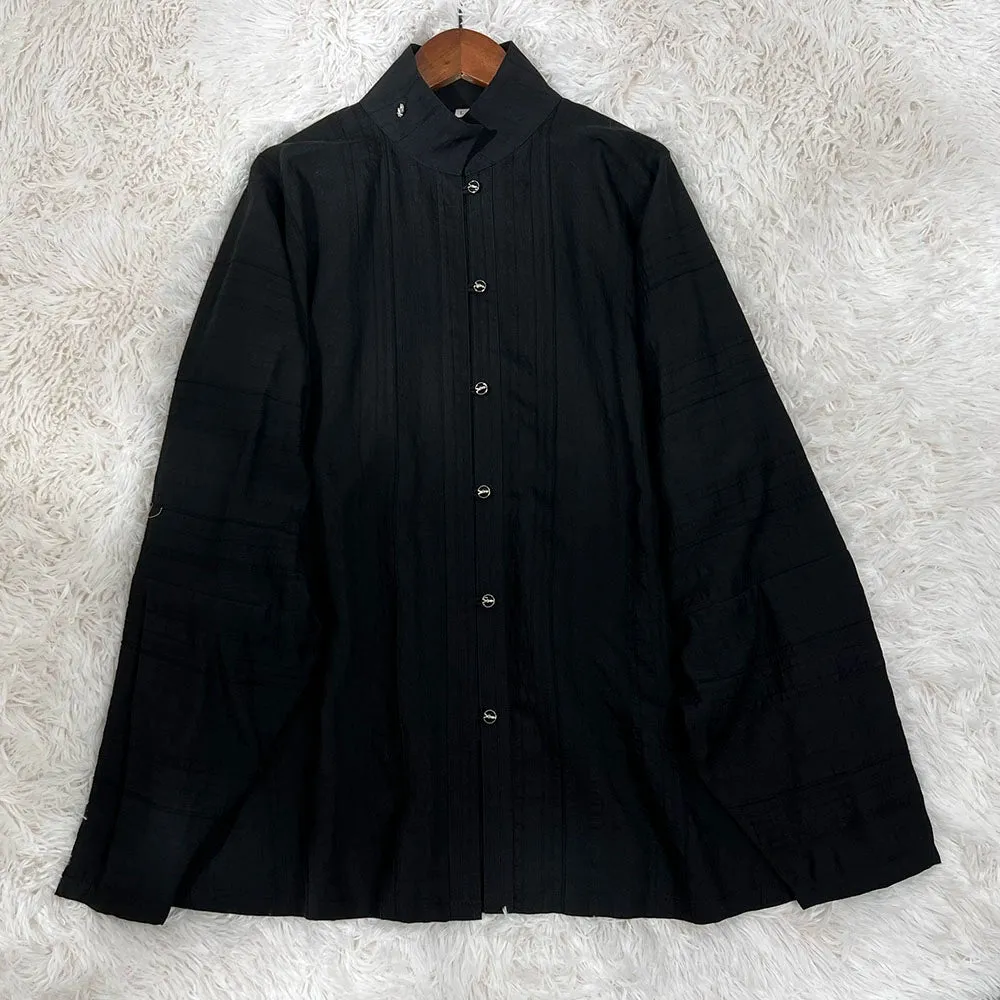 Old Wine 古酒 Modernized Ming Men's Liling Duijin Shan Daily Standing CollarTop