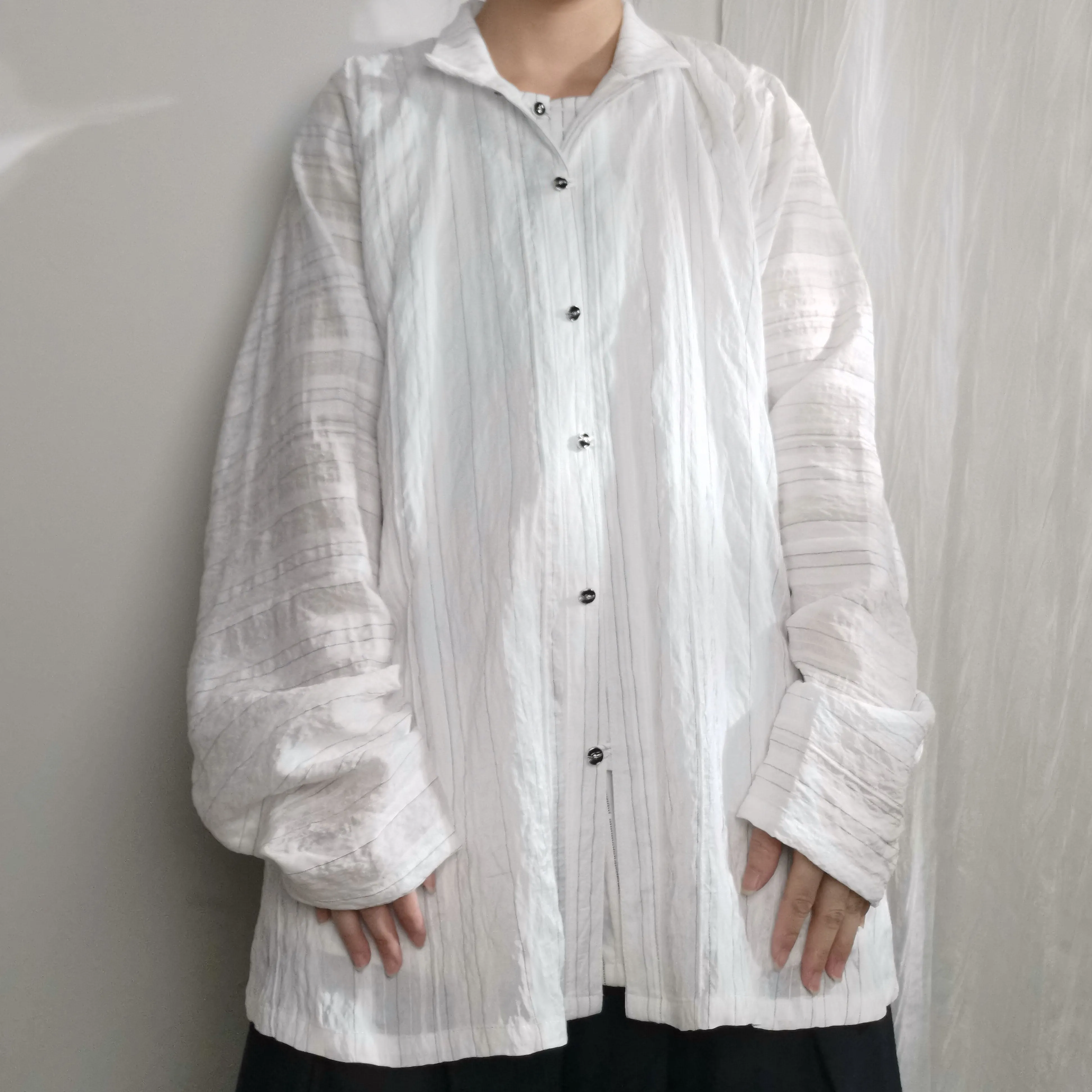 Old Wine 古酒 Modernized Ming Men's Liling Duijin Shan Daily Standing CollarTop