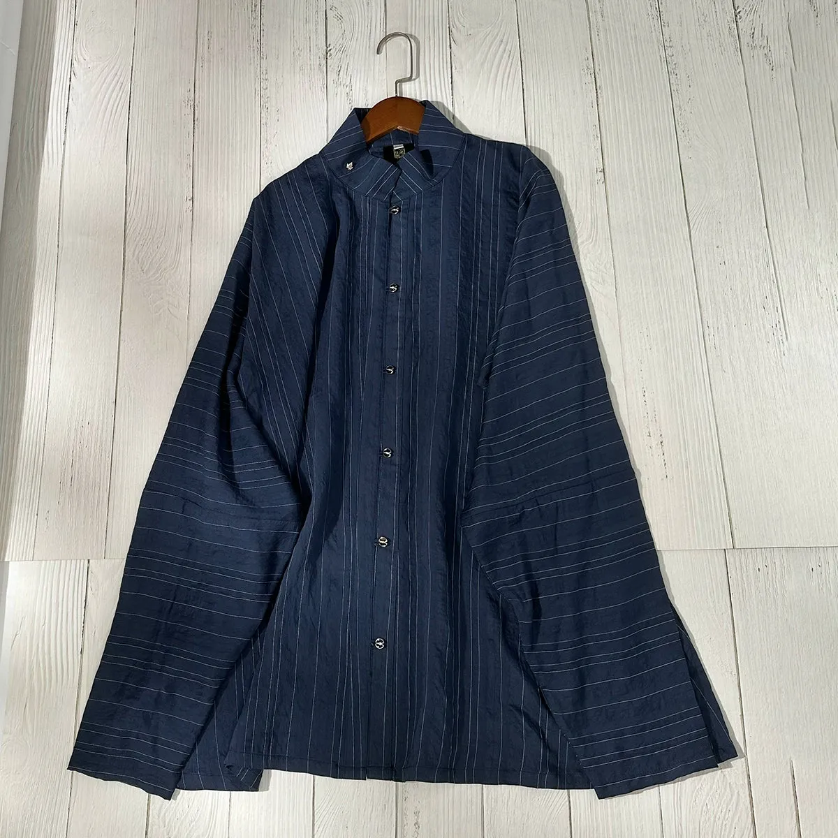 Old Wine 古酒 Modernized Ming Men's Liling Duijin Shan Daily Standing CollarTop