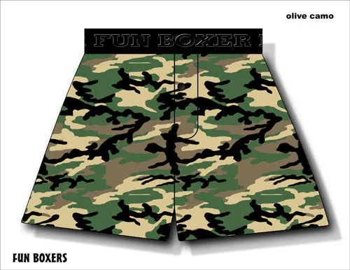 Olive Camo Boxer Short - Closeout