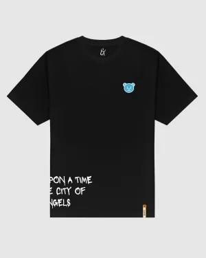 Once Upon a Time Oversized Graphic T-Shirt - Black