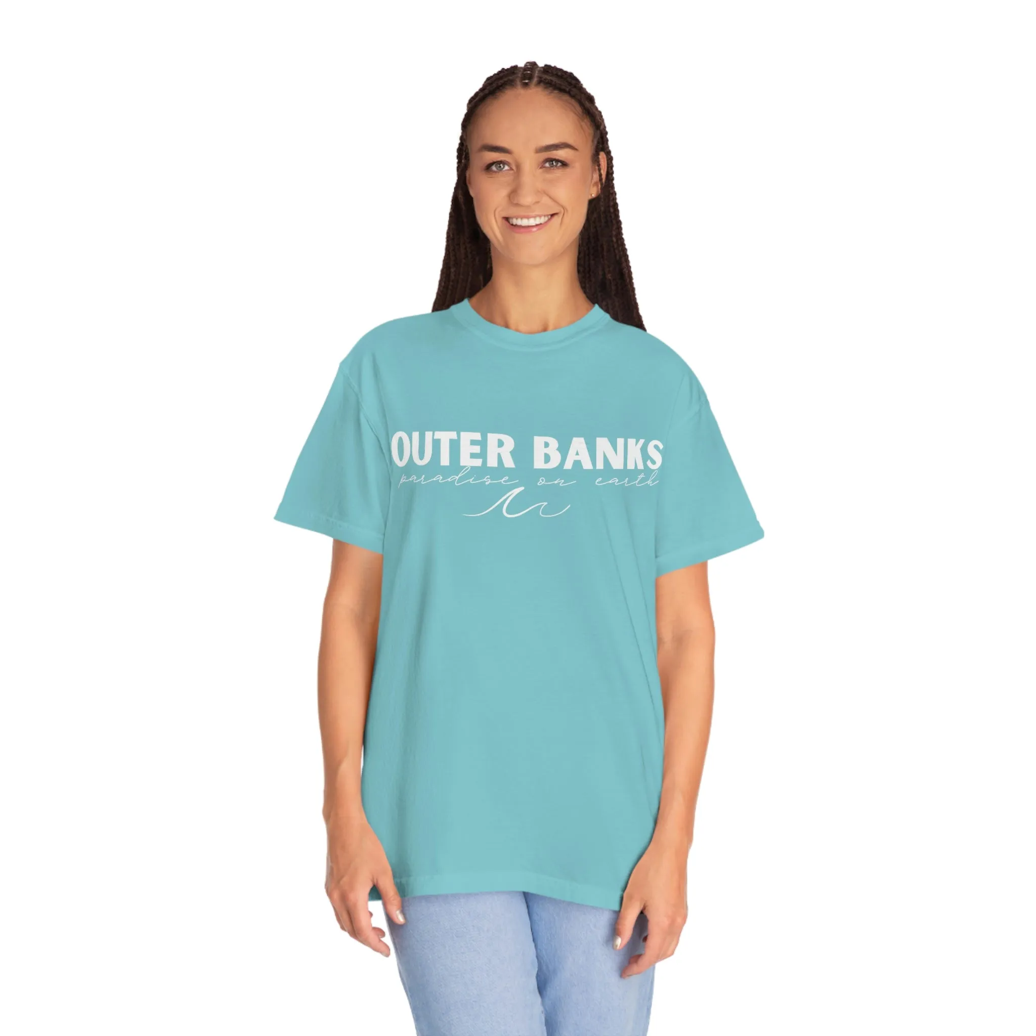 Outer Banks OBX Paradise on Earth Waves Comfort Colors 1717 Unisex Garment-Dyed T-shirt