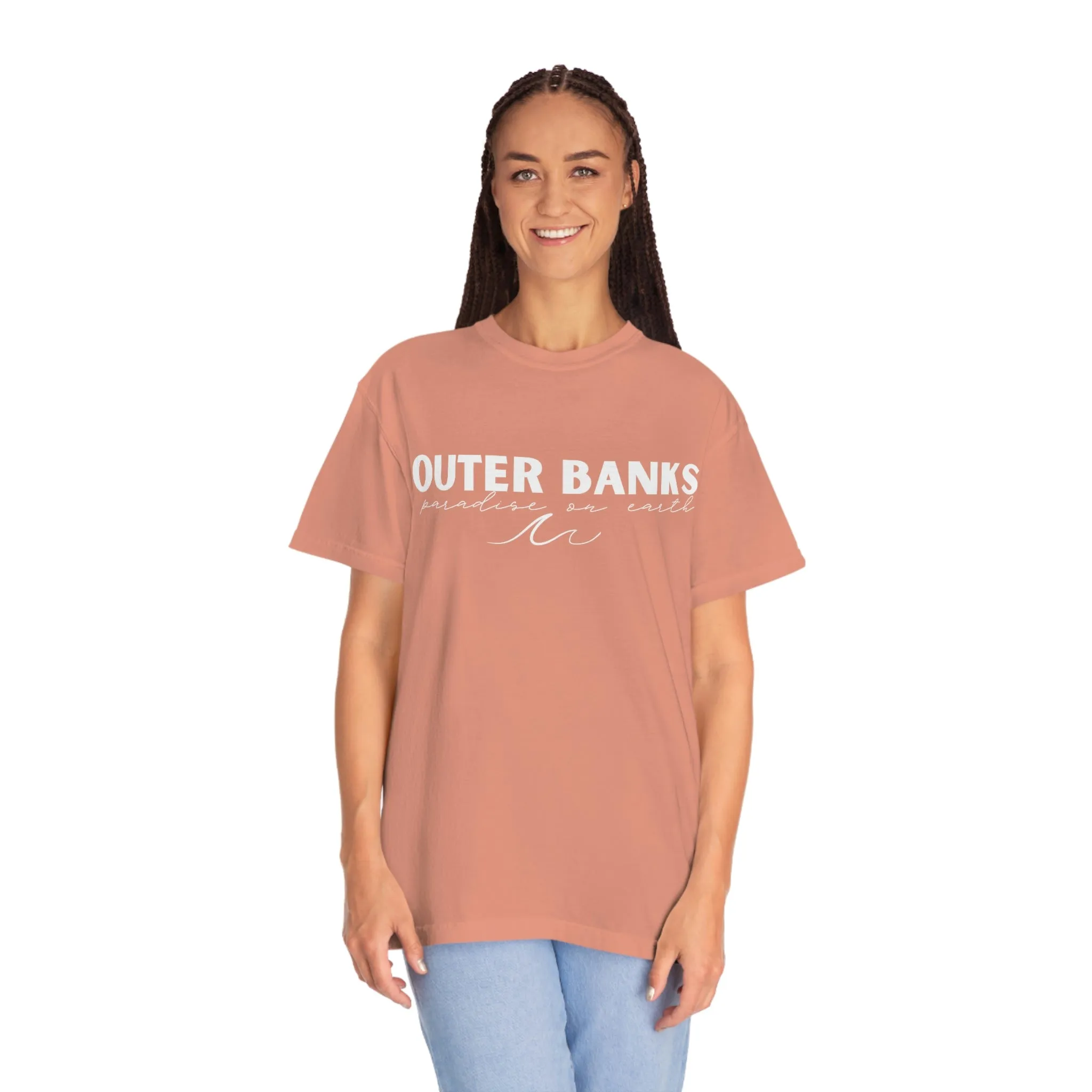 Outer Banks OBX Paradise on Earth Waves Comfort Colors 1717 Unisex Garment-Dyed T-shirt