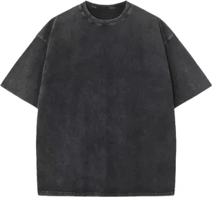 Oversized Womens T Shirts Vintage Acid Wash Tshirt Baggy Streetwear Boyfriend Shirts Short Sleeve Cotton Tee